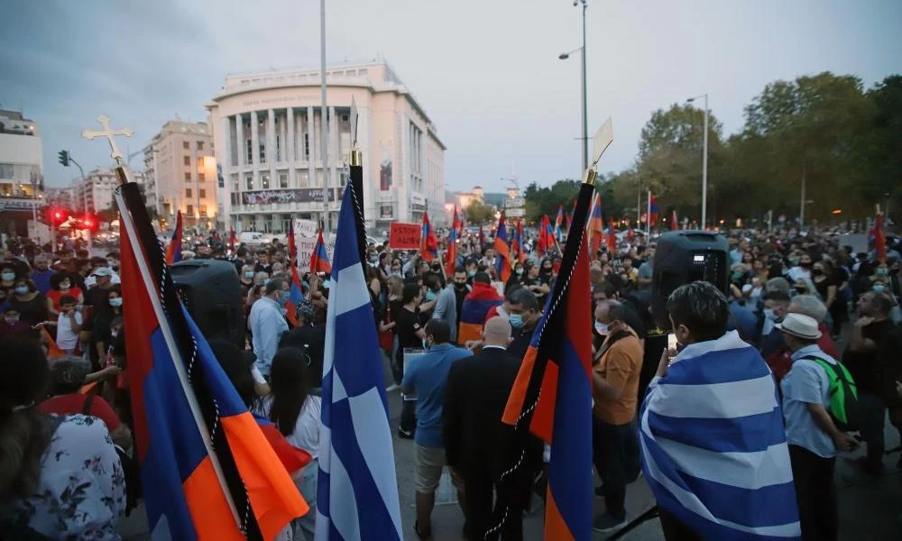 Ελληνοαρμενική συγκέντρωση συμπαράστασης και στη Θεσσαλονίκη